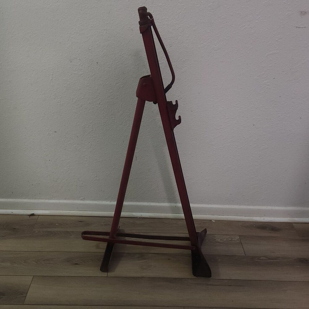 Vintage Tripod Bumper Jack Car Auto Screw Crank Lift Antique Display Piece